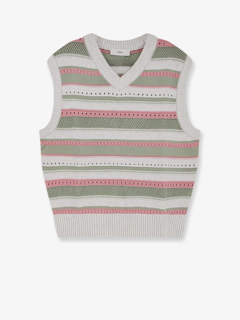 Unisex sleeveless cotton sweater