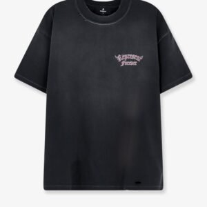 Used-effect cotton T-shirt