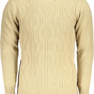 US GRAND MEN'S BEIGE SWEATER