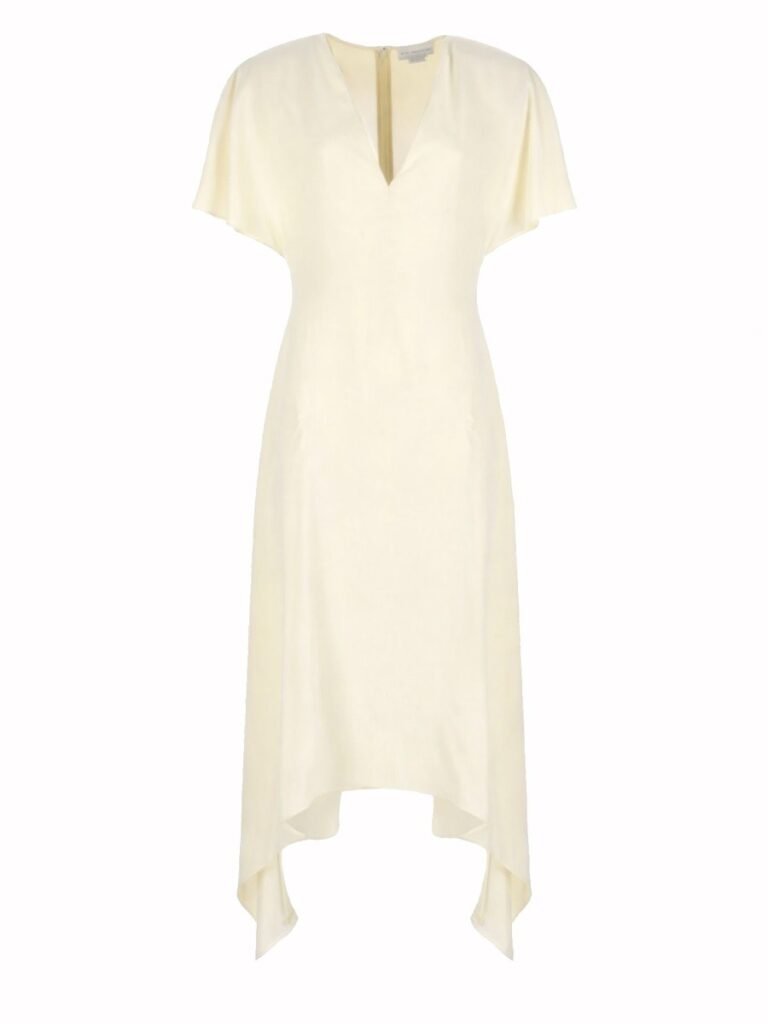 V-NECK MIDI DRESS