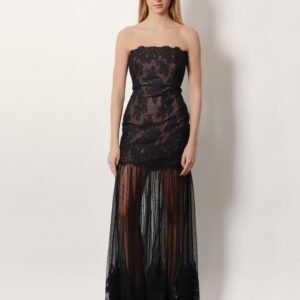 Vespera long lace dress