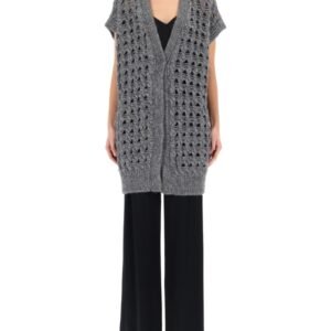 VEST WITH PERFORATED WORKMANSHIP