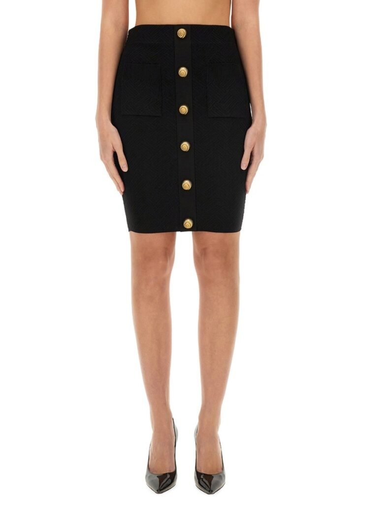 "VICHY" KNIT SKIRT