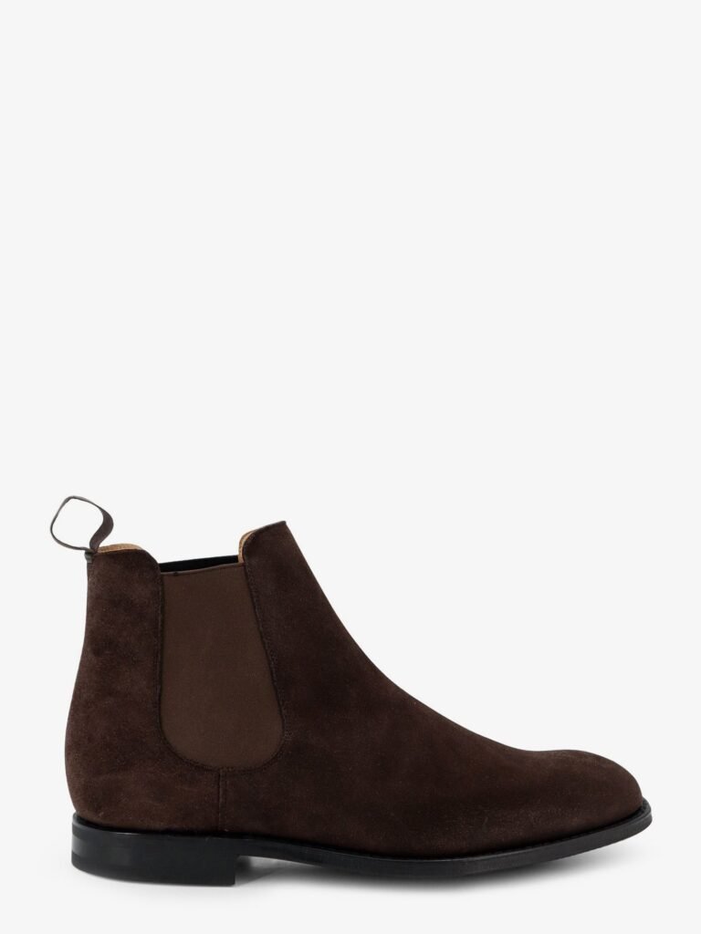 Vintage-effect suede boots