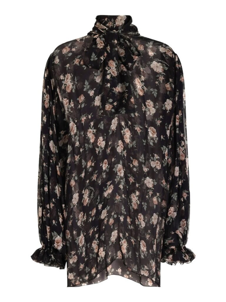 "VINTAGE ROSE" PRINT TOP