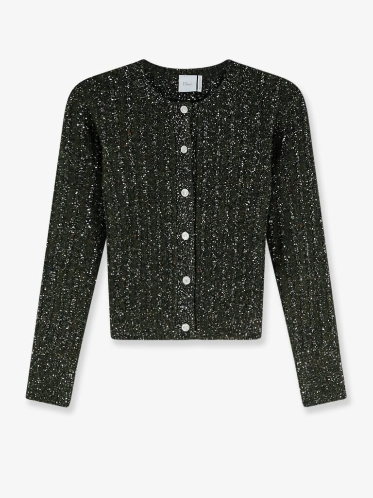 Virgin wool and cashmere blend tweed blazer