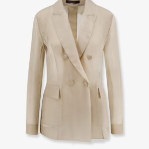 Mxeslogan silk blazer