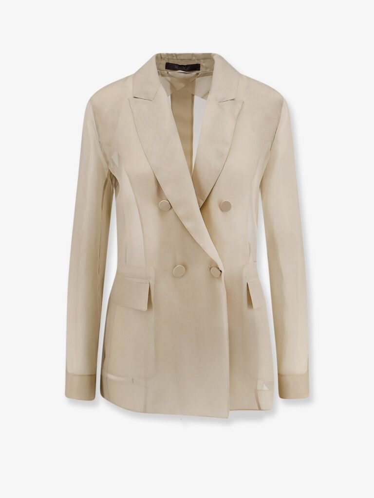 Mxeslogan silk blazer