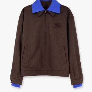 Virgin wool jacket with Logo detail