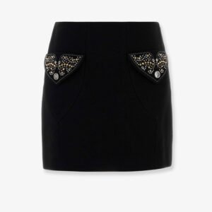 Virgin wool mini skirt