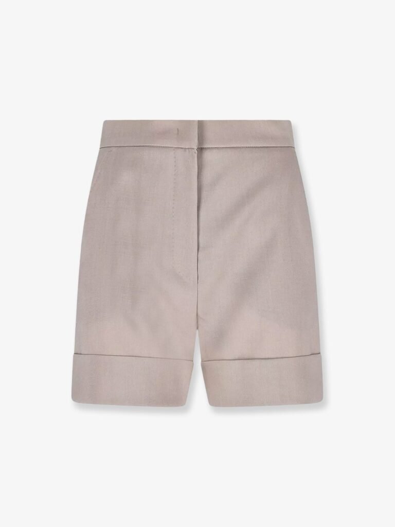 Virgin wool, mohair and wool blend bermuda shorts