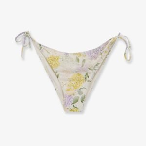 Virgo Bikini Slip with Lemony Flower print