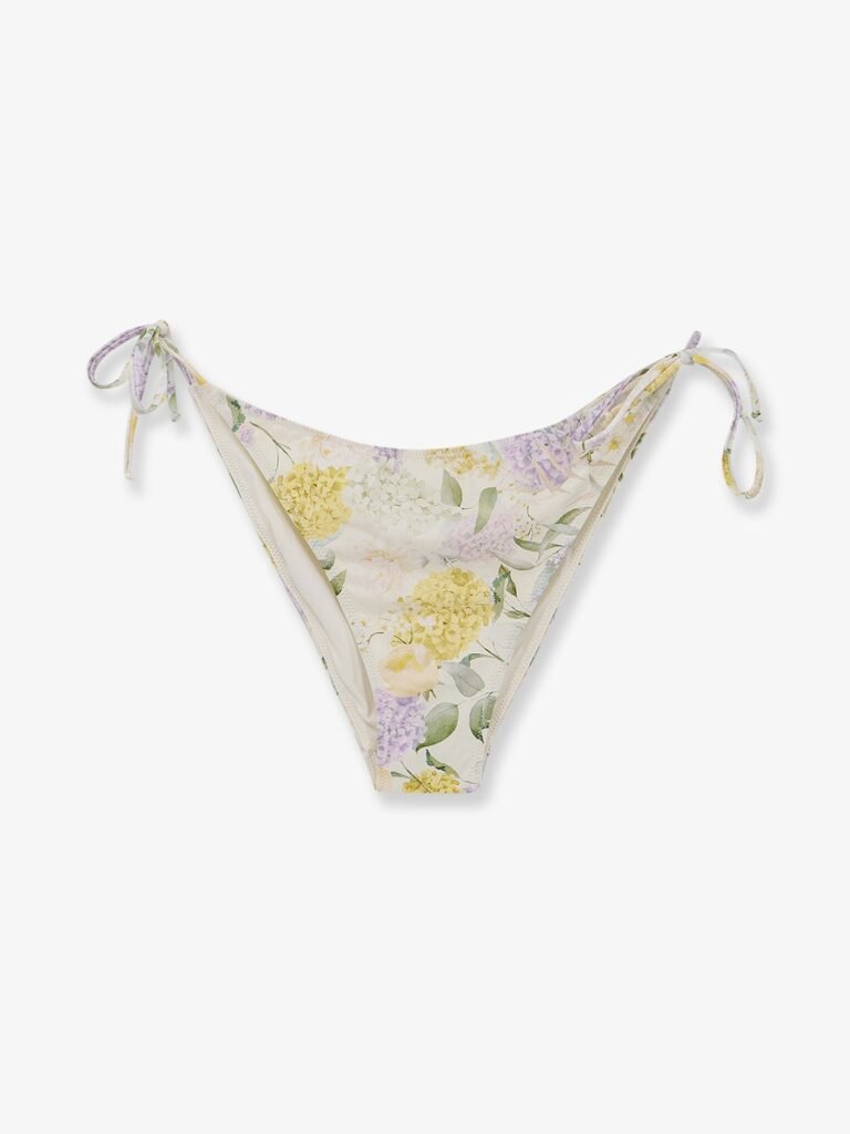 Virgo Bikini Slip with Lemony Flower print
