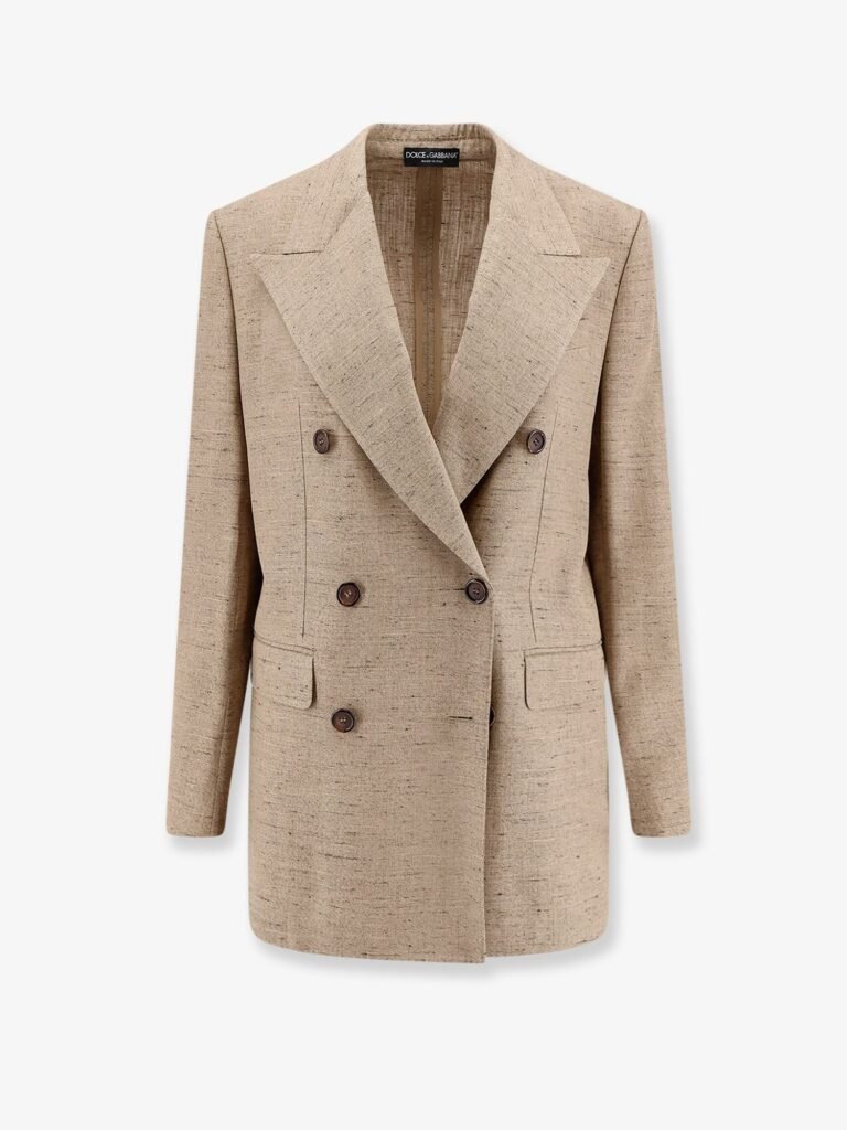 Viscose and linen blazer