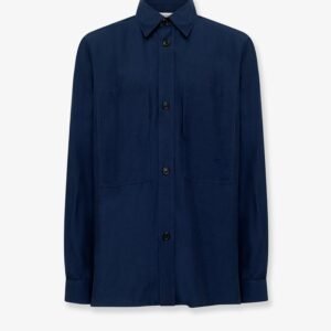 Viscose and linen shirt