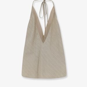 Viscose and linen top
