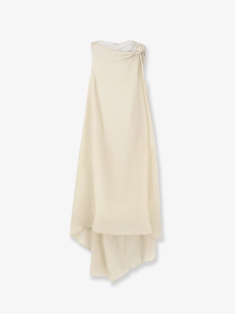 Viscose and lyocell blend dress