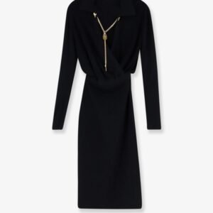 Viscose blend midi dress