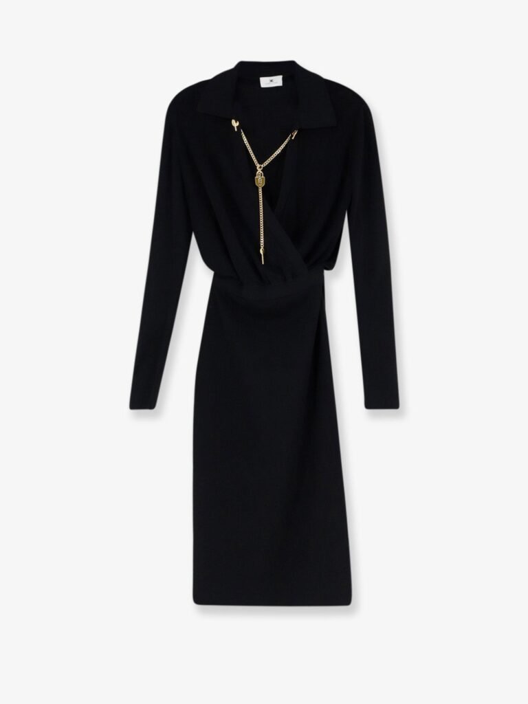 Viscose blend midi dress