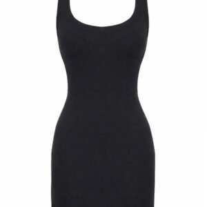 VISCOSE BLEND MINI DRESS