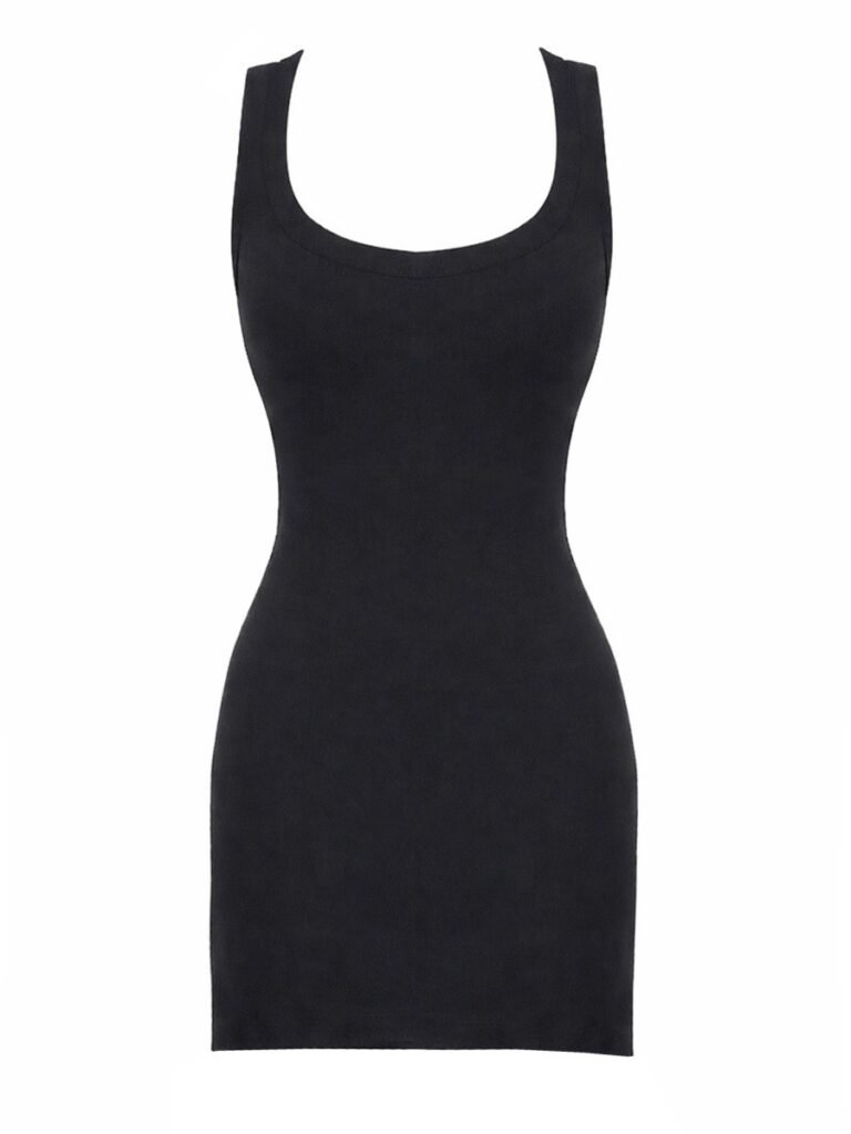 VISCOSE BLEND MINI DRESS