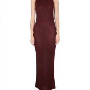 VISCOSE HOODED DRESS