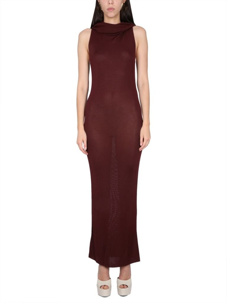 VISCOSE HOODED DRESS