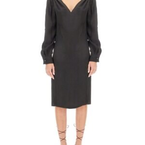 VISCOSE MIDI DRESS