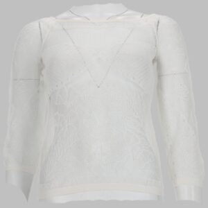 viscose net knit top