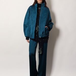 Viscose shirt with rhinestones
