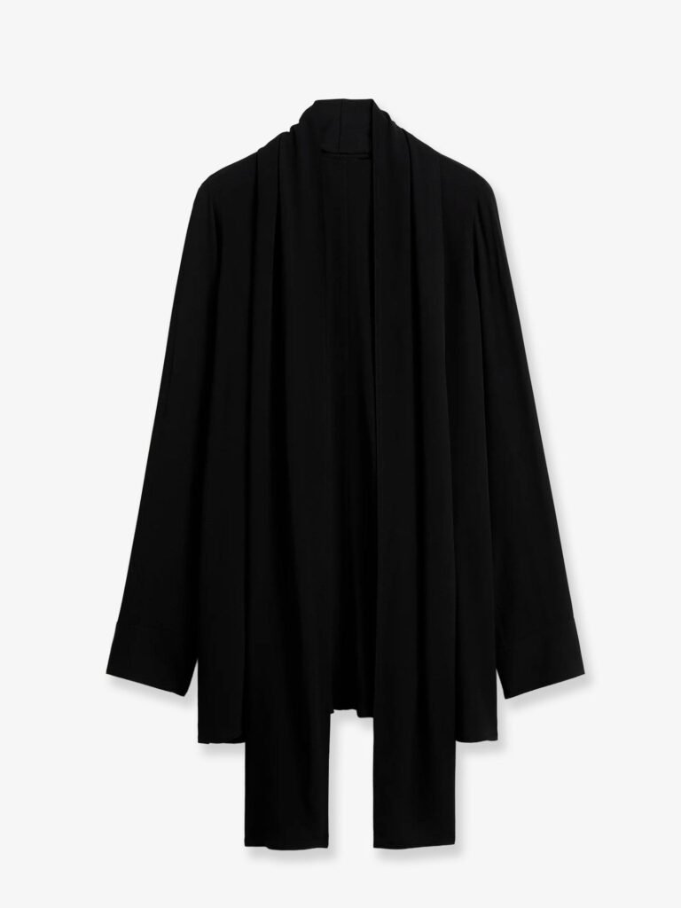 Viscose shirt with scarf detail