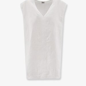 "Vissuto" oversize linen top