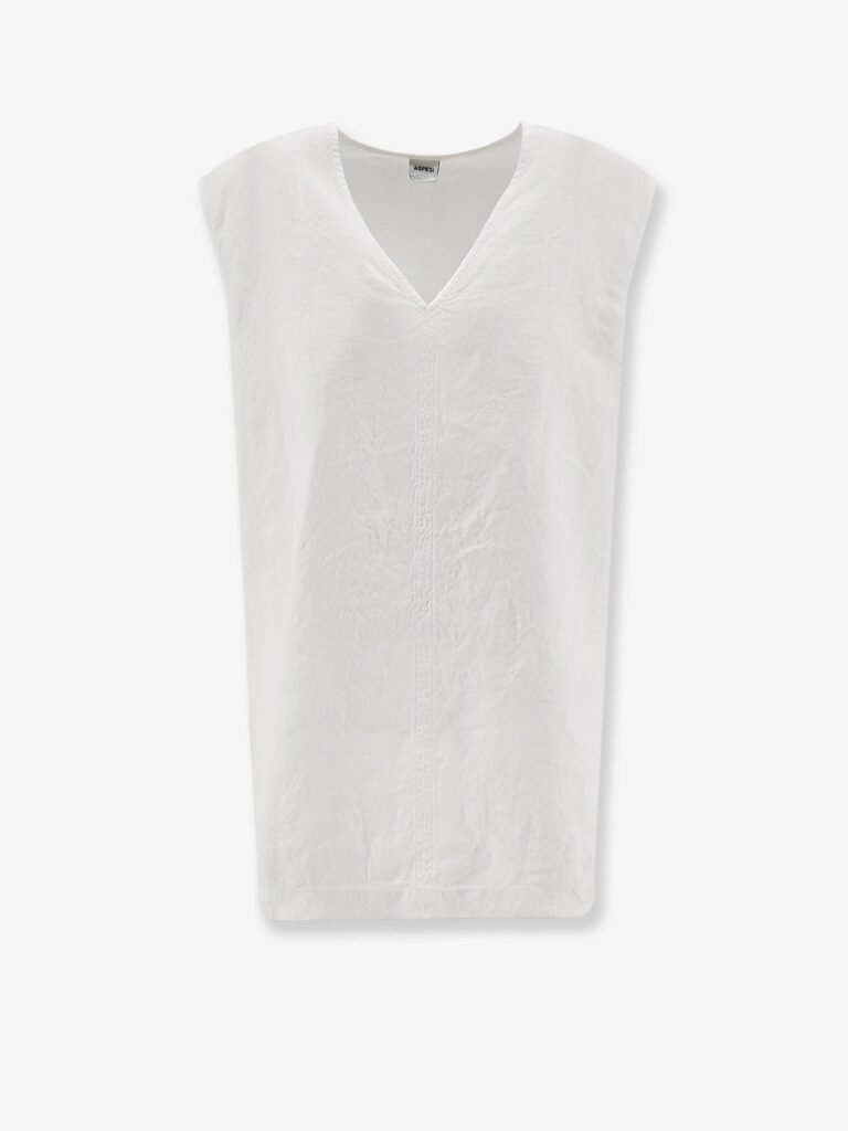 "Vissuto" oversize linen top