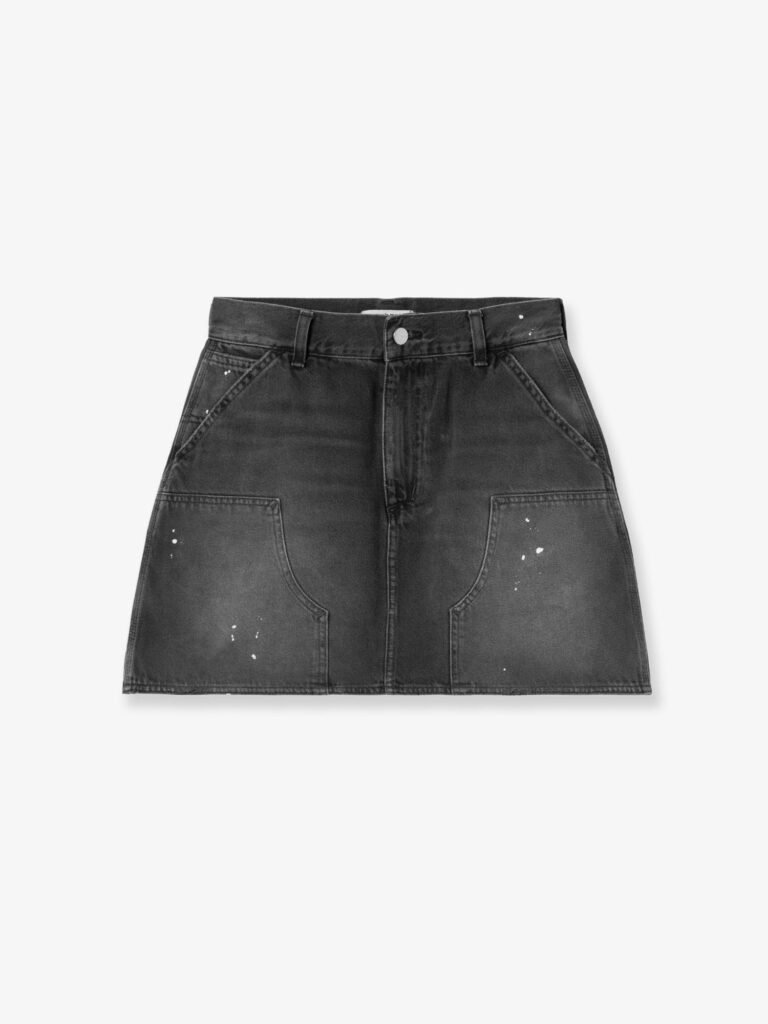 W'Maeve Double Knee black denim skirt