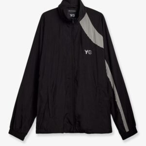 Water-repellent nylon jacket with front logo