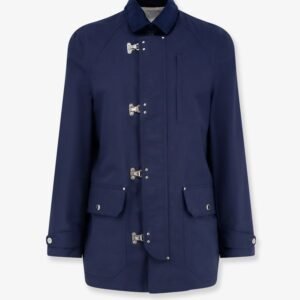 Water-resistant jacket with hooks