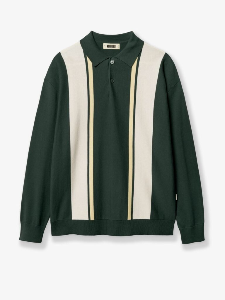 WBdom Grand Polo cotton polo shirt with striped pattern