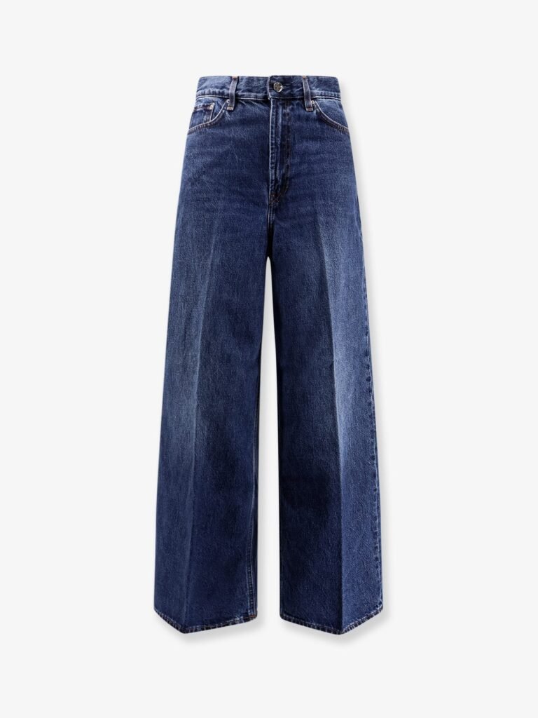 Organic cotton wide leg jeans