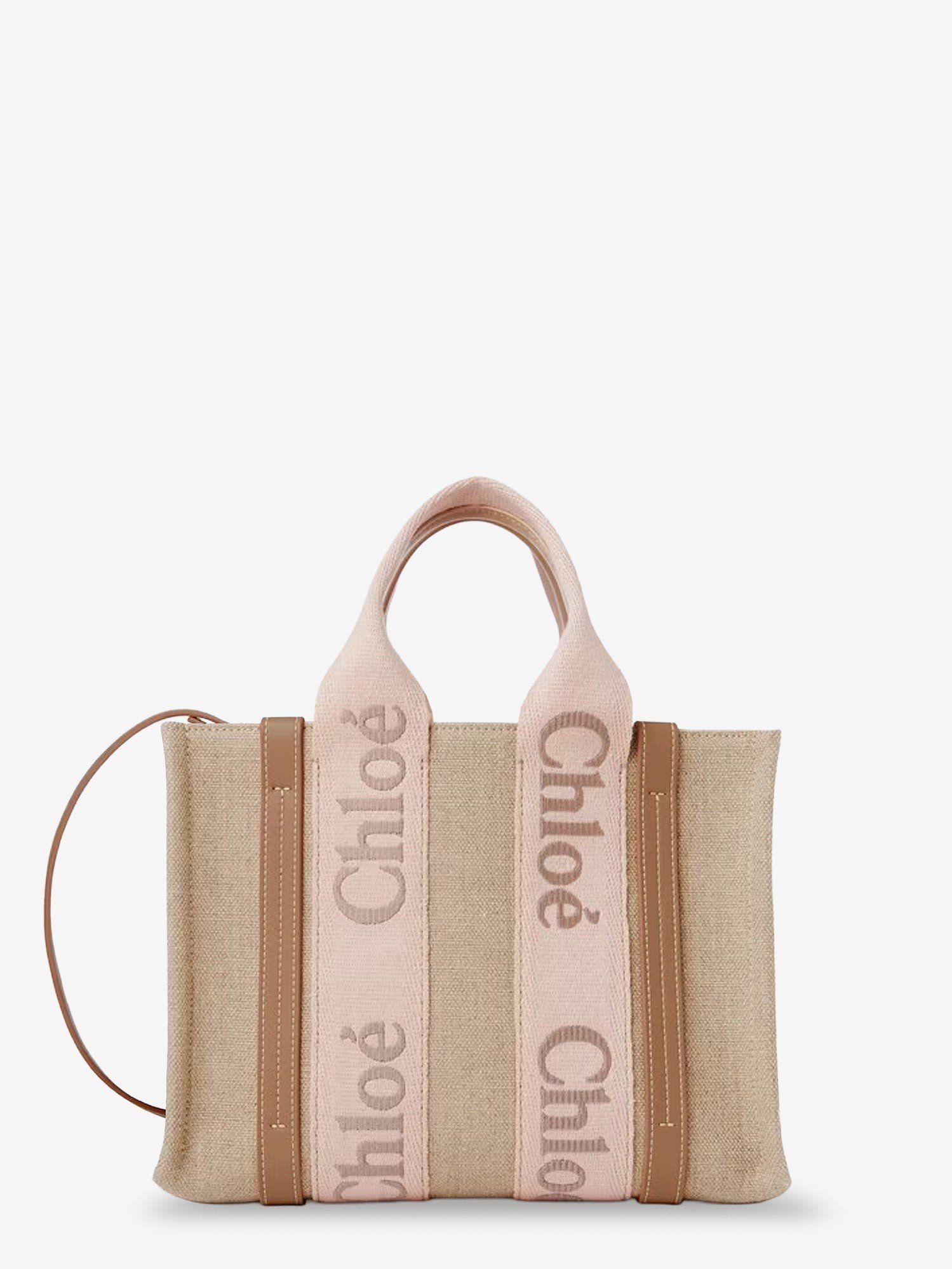 Woody linen canvas and leather crossbody bag - Image 2