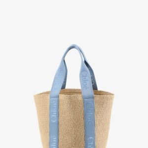 Woody Raffia Shoulder Bag