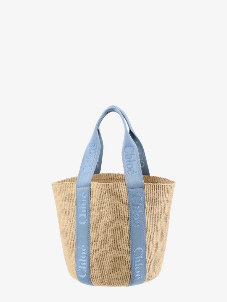 Woody Raffia Shoulder Bag