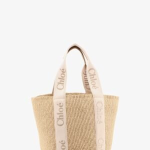 Woody raffia shoulder bag