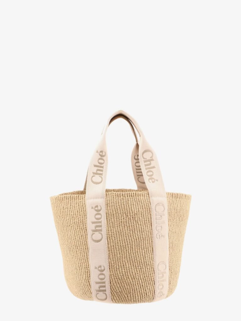 Woody raffia shoulder bag
