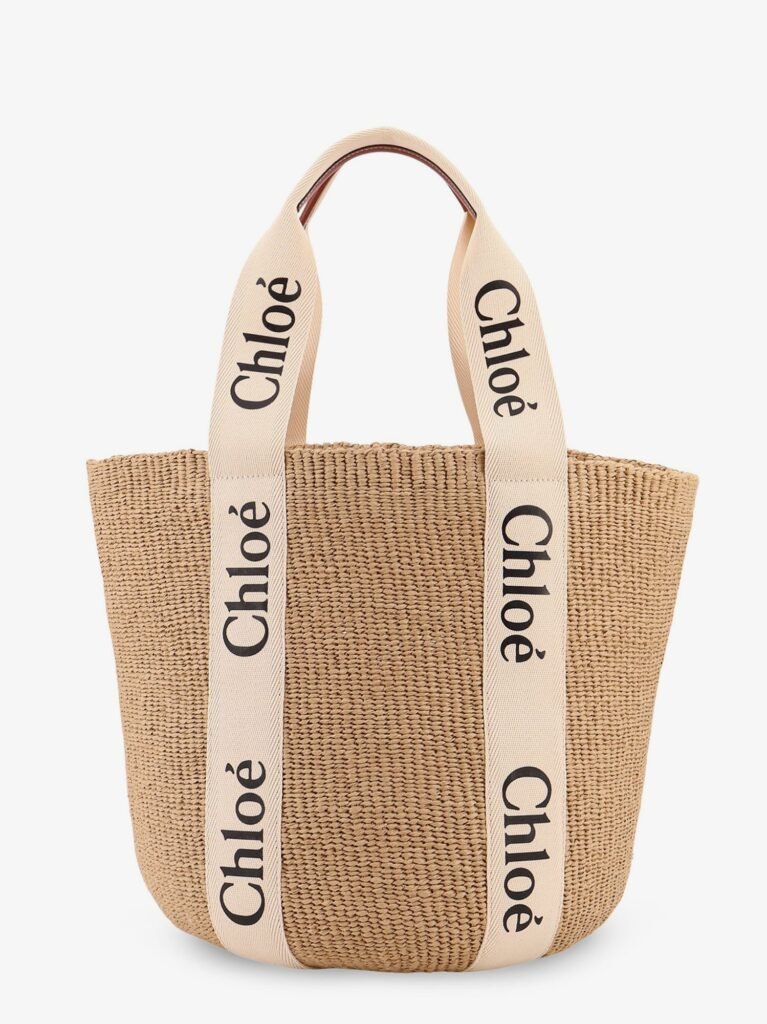 Woody raffia shoulder bag