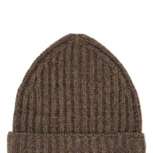 WOOL AND COTTON BLEND BEANIE