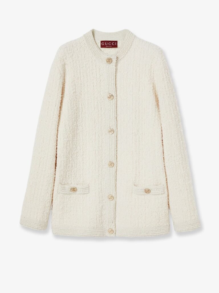 Wool and cotton blend cardigan