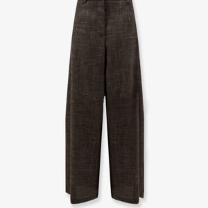 Wool and linen blend trousers