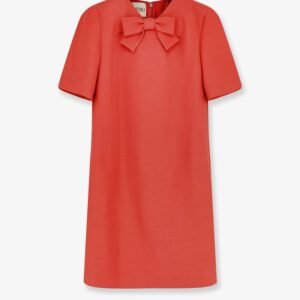 Wool and silk blend short dress