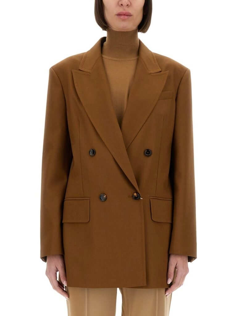 WOOL BLEND DOUBLE-BREASTED JACKET