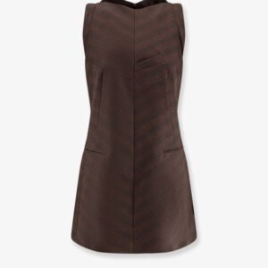 Wool blend short dress
